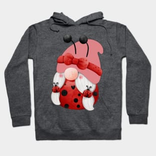 PINK VALENTINE GNOME CUTE VALENTINES DESIGN Hoodie